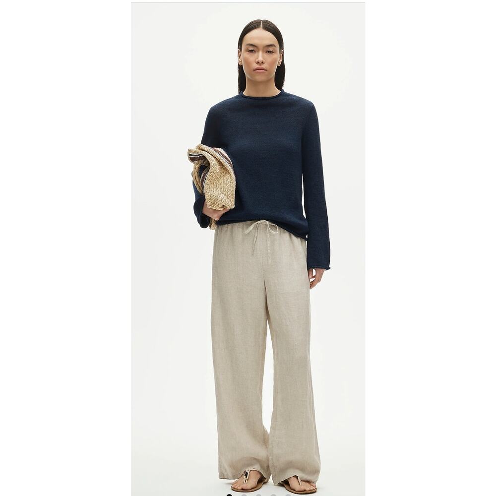 NWOT J. Crew Soleil Pant In Linen Beige S